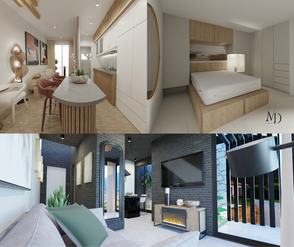 Render de arquipack de casa y apartamento listo para descargar