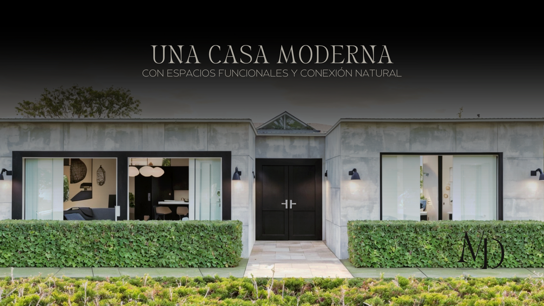 Una Casa Moderna con Espacios Funcionales y Conexión Natural