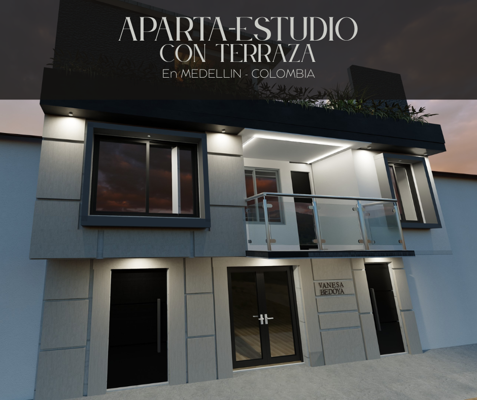 APARTA - ESTUDIO CON TERRAZA EN MEDELLÍN - COLOMBIA