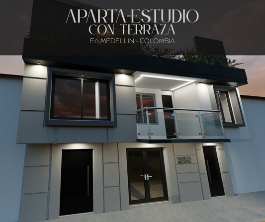 APARTA - ESTUDIO CON TERRAZA EN MEDELLÍN - COLOMBIA