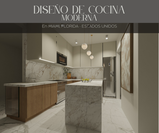 DISEÑO DE COCINA MODERNA - MIAMI, FLORIDA - ESTADOS UNIDOS