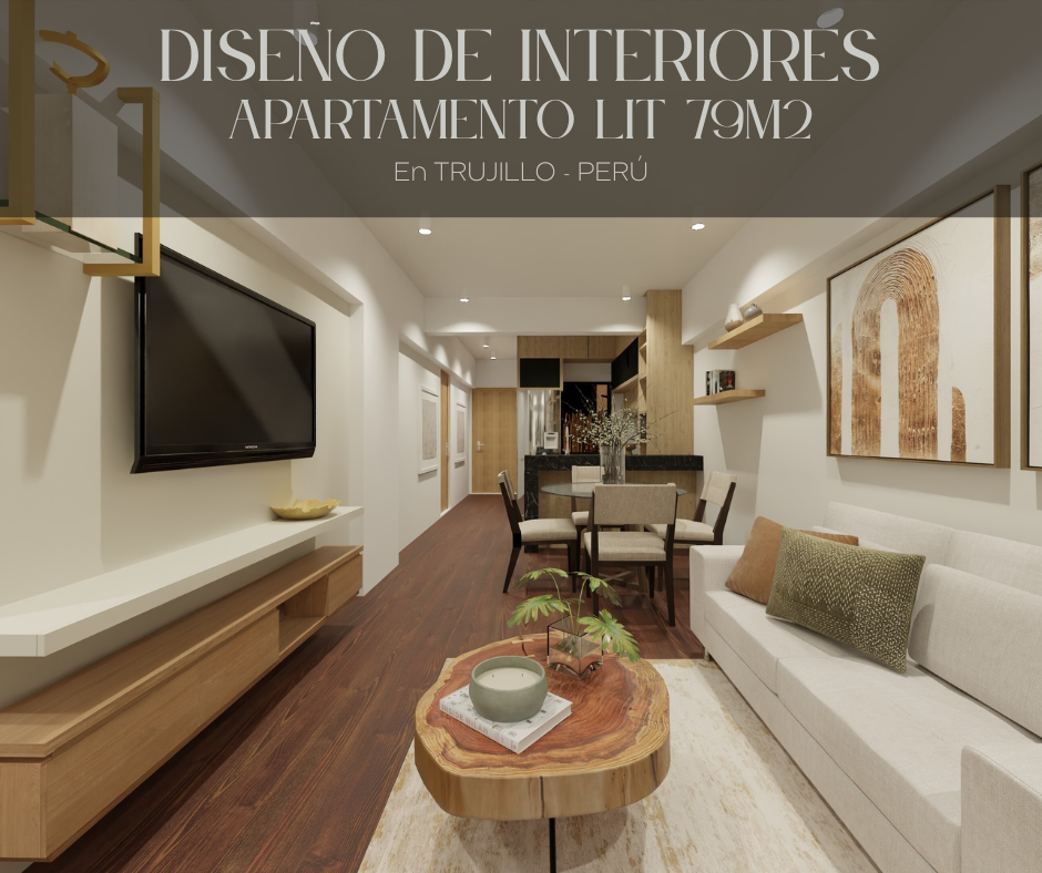 DISEÑO DE INTERIORES - APARTAMENTO LIT DE 79m2 PARA ALQUILER TURISTICO