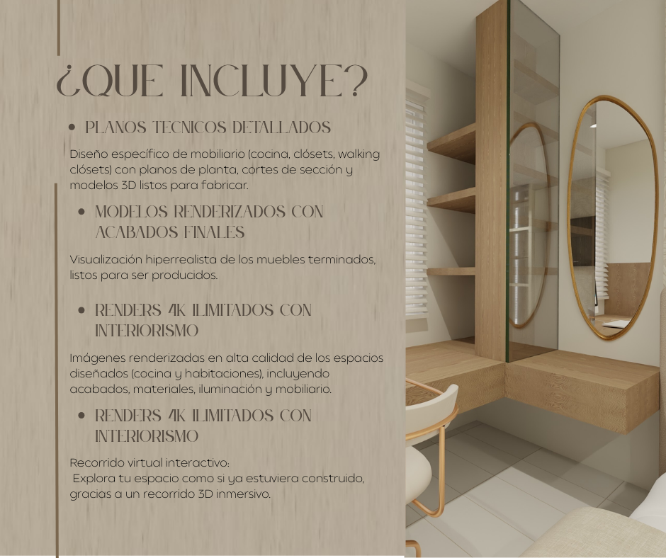 DISEÑO DE MUEBLES E INTERIORISMO