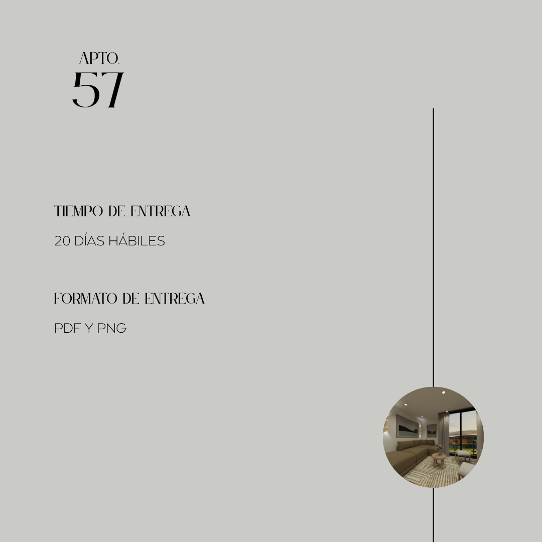 DISEÑO DE INTERIORES - APTO. 57