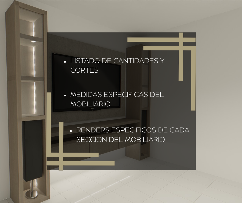DISEÑO DE MUEBLES - CENTRO DE ENTRETENIMIENTO: Moderno y funcional - ARQUIPACK
