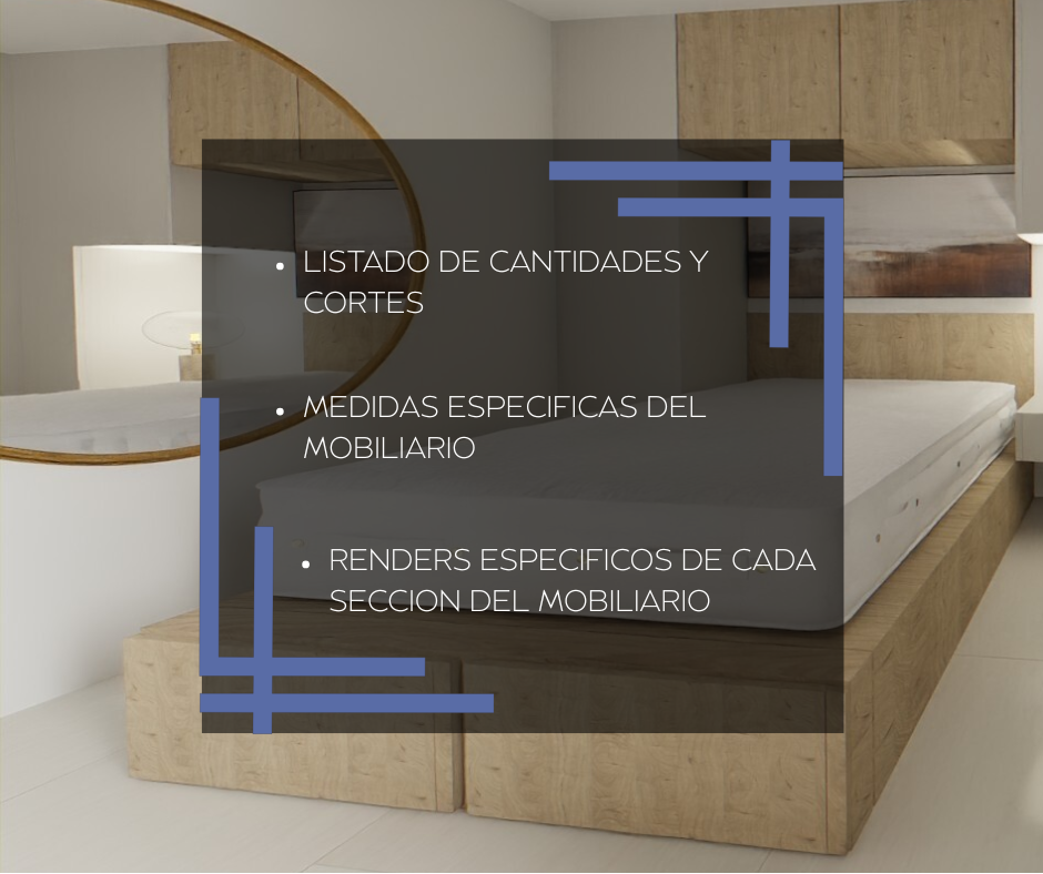 DISEÑO DE MUEBLES - CAMA CON ALMACENAMIENTO - HABITACIÓN DOBLE