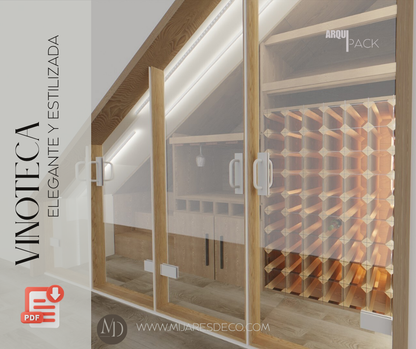VINOTECA: ELEGANTE Y ESTILIZADA